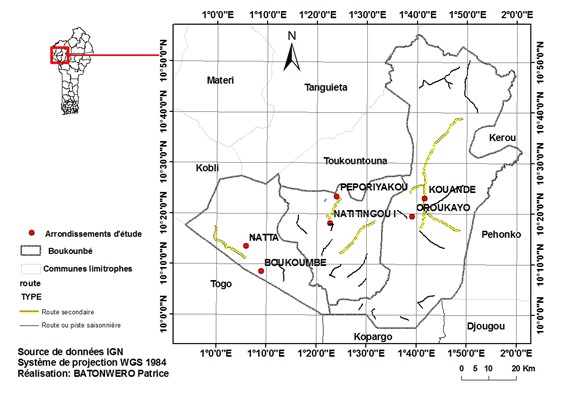 Localisation de la zone d’étude